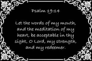 Psalm 19 14 1BW